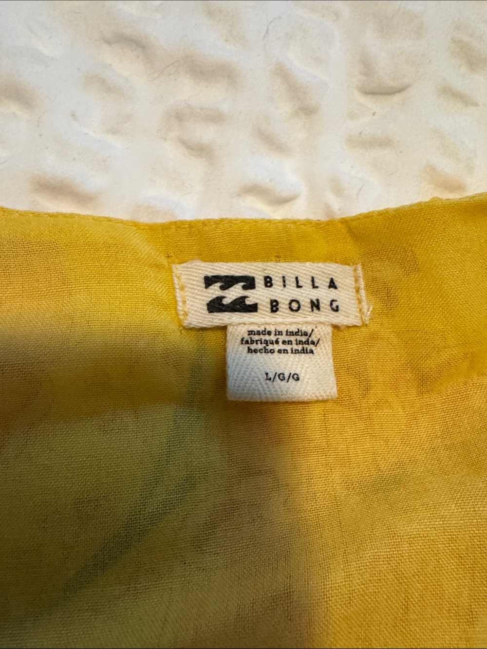 Billabong Yellow Floral Smocked Waist Maxi Dress - Picture 3 of 5